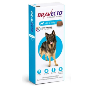 BRAVECTO 20 A 40 KG - ANTIPARASITARIO EXTERNO MASTICABLE