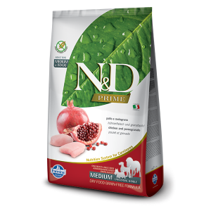 N&D CANINE ADULT MEDIUM BREEDS POLLO Y GRANADA 10KG