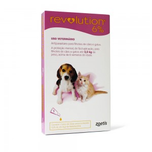 REVOLUTION 6% ANTIPARASITARIO PERROS Y GATOS HASTA 2,5 KG
