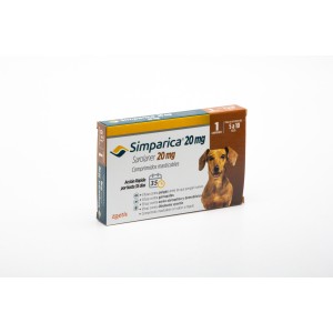 SIMPARICA 20MG- 5-10KG 1 COMPRIMIDO